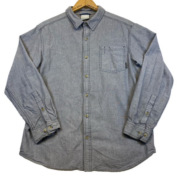 Columbia Other - Columbia Sportswear Mens Adult Large Blue One Pocket Shirt Casual